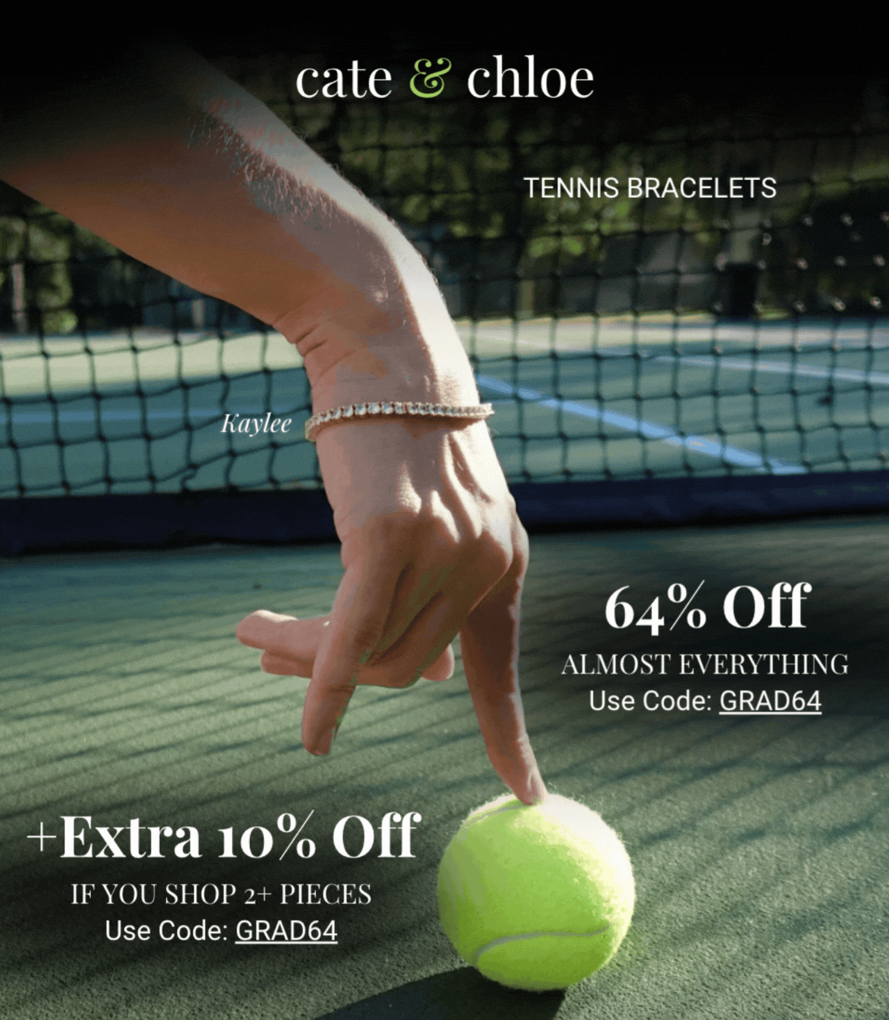 Tennis Bracelets - A signature worth serving. Get 64% Off with code GRAD64