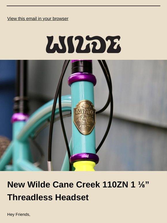 New Wilde Cane Creek 110ZN 1 ⅛” Threadless Headset 🚨