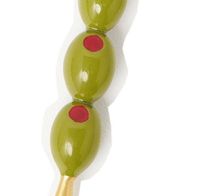 Olive Handle Gold Bottle Opener