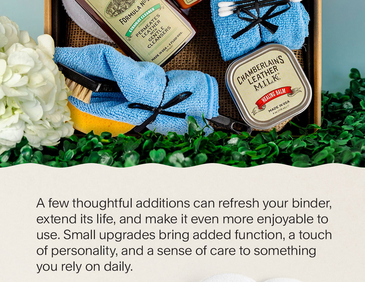A few thoughtful additions can refresh your binder, extend its life, and make it even more enjoyable to use. Small upgrades bring added function, a touch of personality, and a sense of care to something you rely on daily.