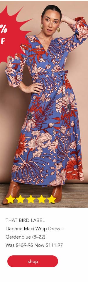 daphne maxi wrap dress