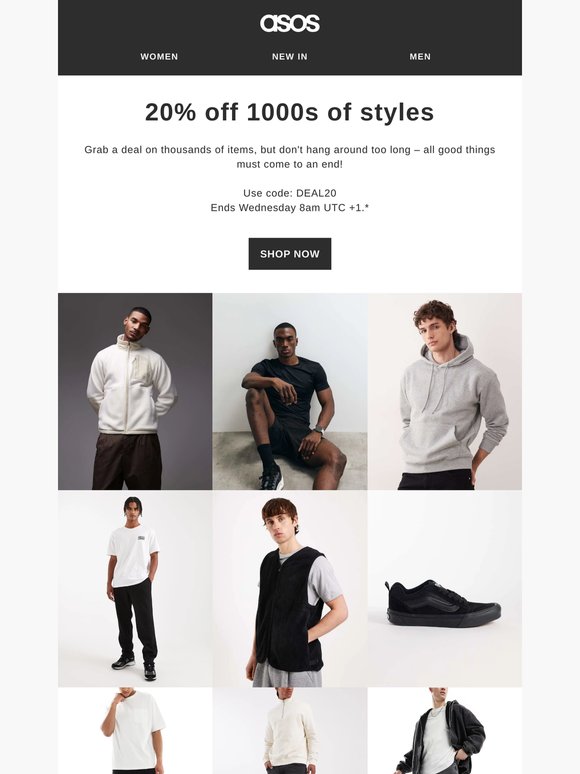 20% off 1000s of styles