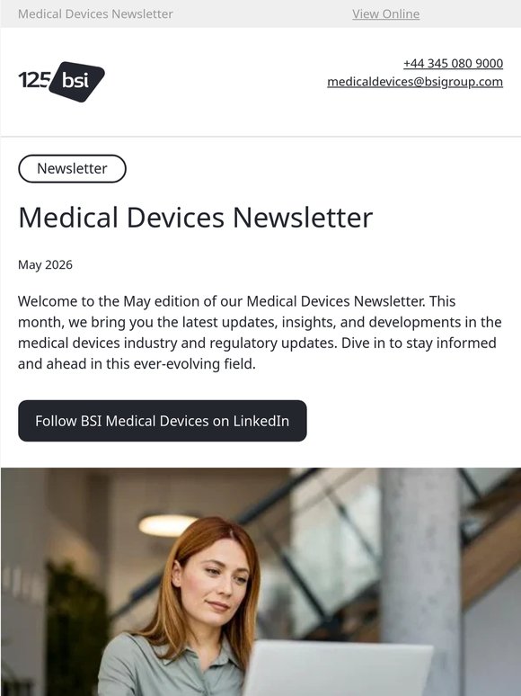 Your May BSI Medical Devices Update