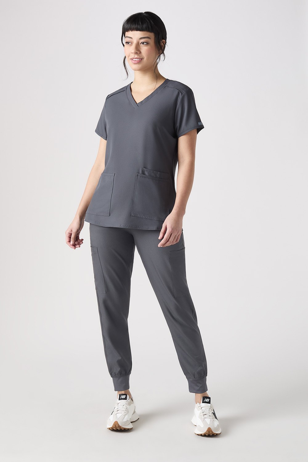 Image of Med Couture Insight Women's Six Pocket Jogger, Pewter