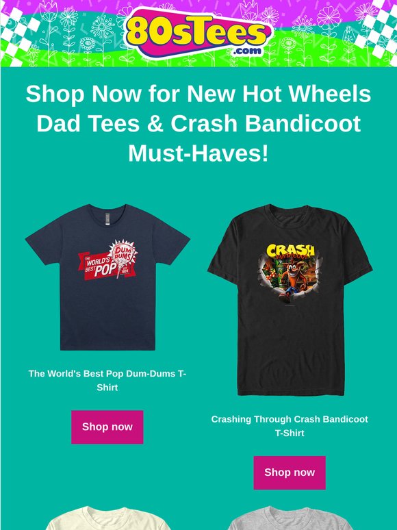 New Crash Bandicoot & Hot Wheels Tees Dropping NOW – Don’t Miss Out!