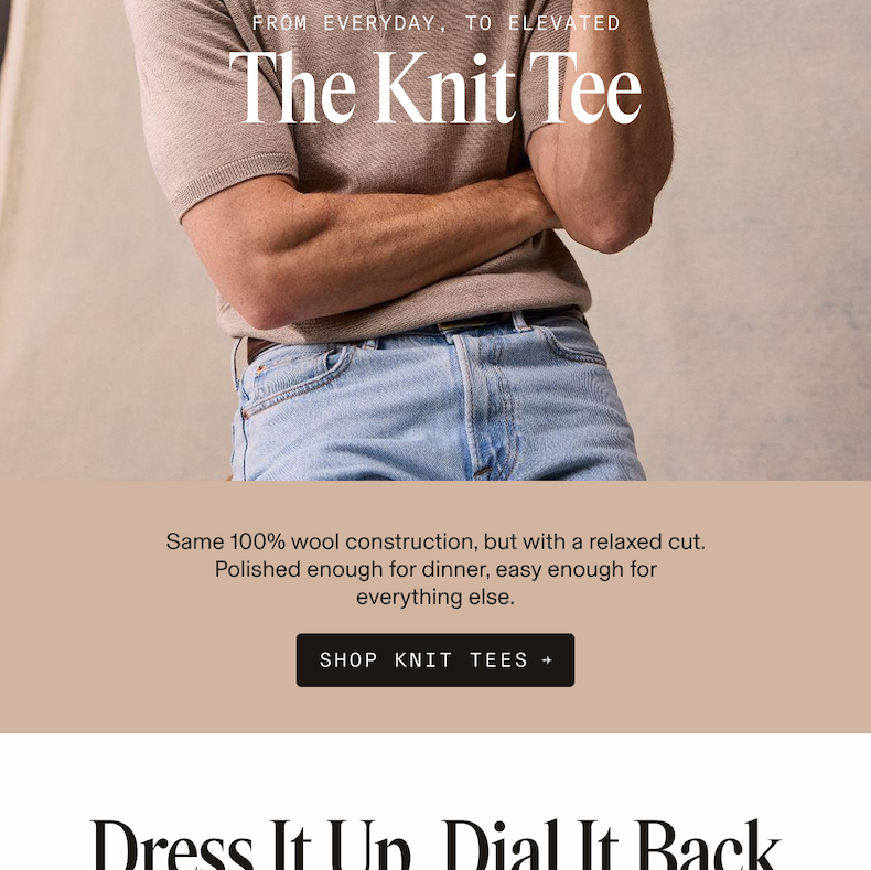 A Better Kind of Basic 100% wool polos and tees