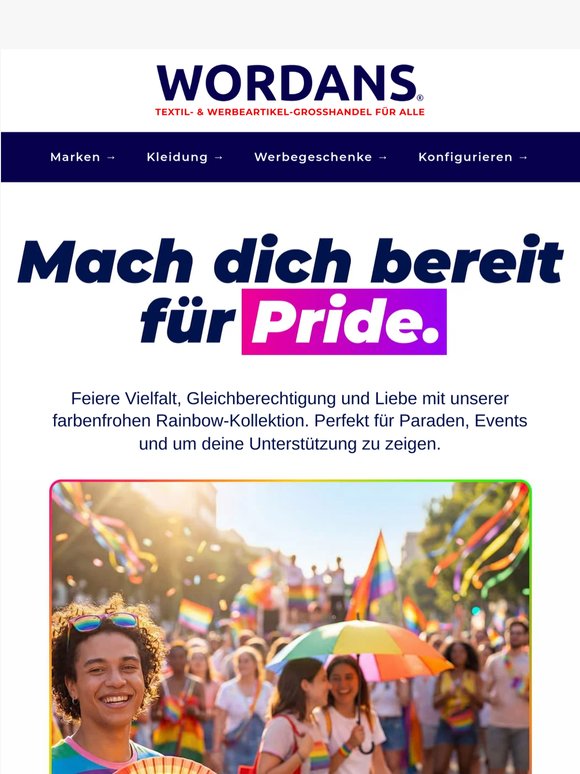 Mach dich bereit für Pride 🏳️‍🌈 | Rainbow-Kollektion jetzt verfügbar