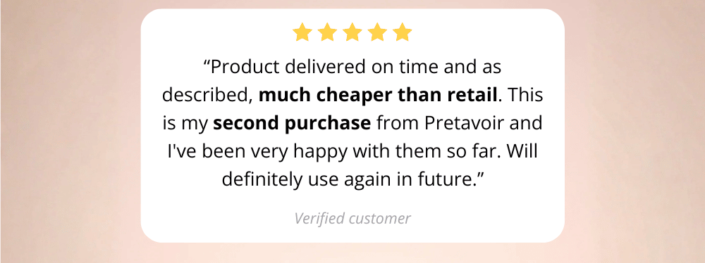 Product delivered on time and as described, much cheaper than retail