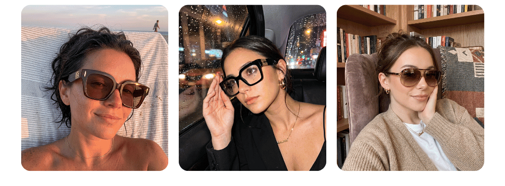 Models wearing eyewear from Pretavoir