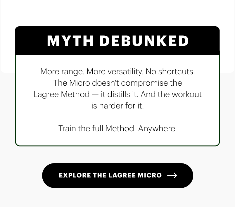 Myth Debunked | Explore the Lagree Micro