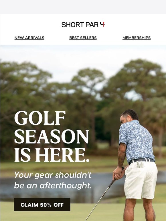 Your summer of golf starts here 50% off, this week only
