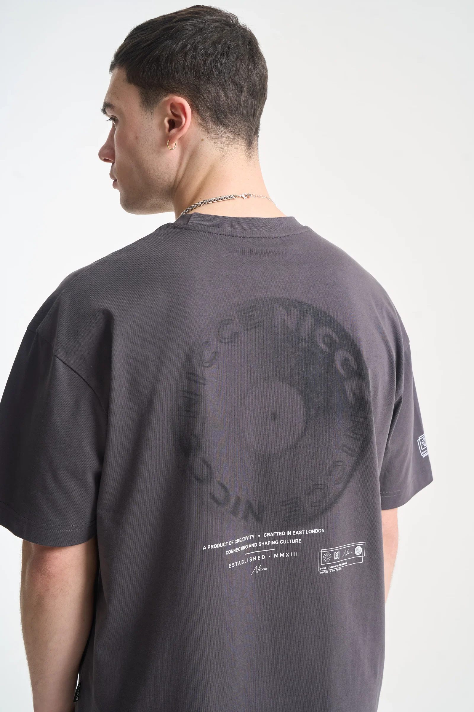 Image of NICCE Mens Ambit T-Shirt | Coal