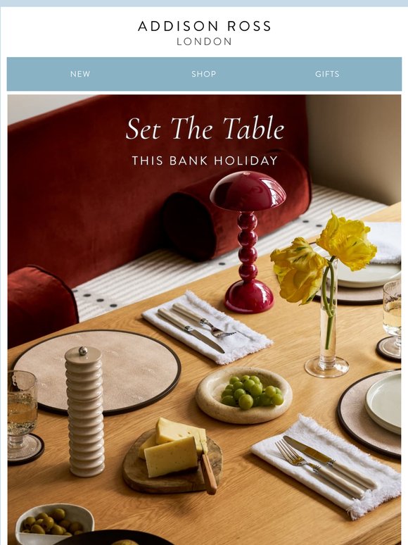 Set The Table This Bank Holiday