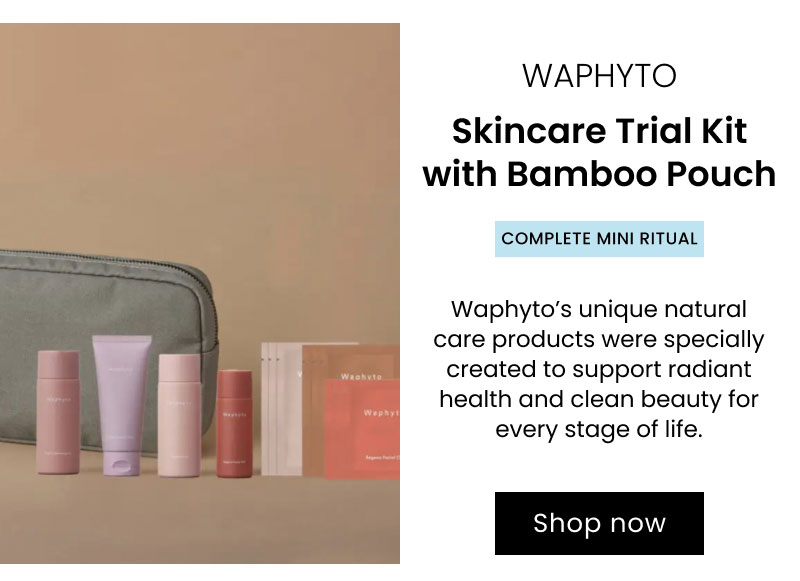 Waphyto Skincare Trial Kit with Bamboo Pouch