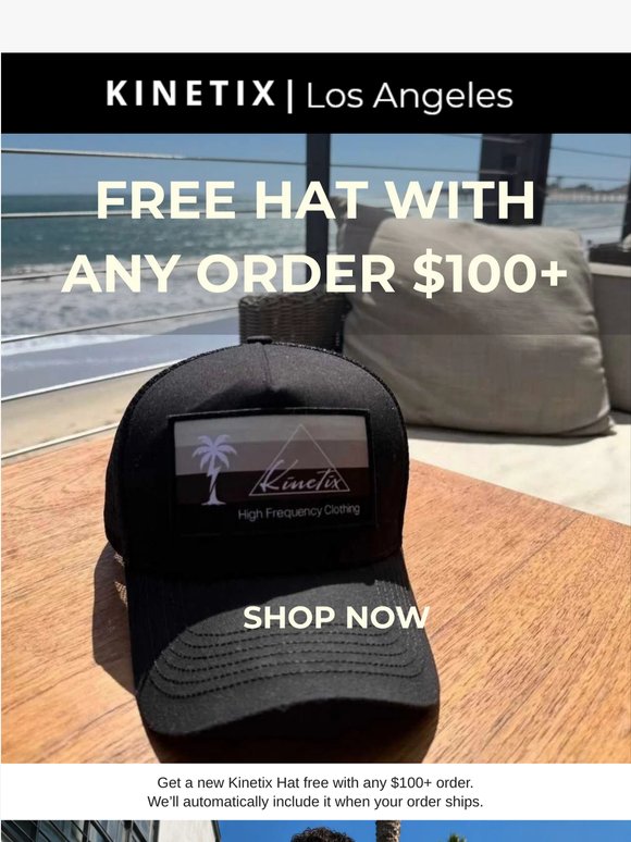 One Day Only - Free Hat with Order