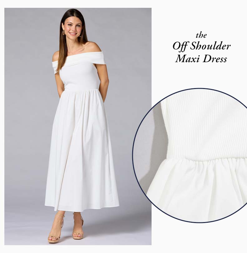 Shop the Off Shoulder Maxi Dress