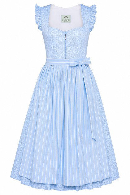 Midi Dirndl 2tlg. - PAULA - hellblau