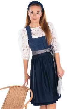 Cord Dirndl 2tlg. - HUMALDI - dunkelblau