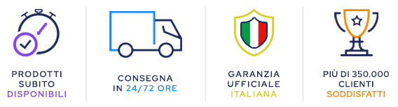 Icone disponibilità consegna garanzia clienti soddisfatti