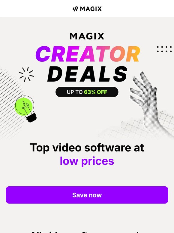 AI-powered video editing, now up to 63% off