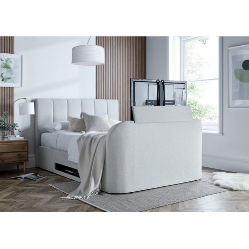 Copenhagen Upholstered Ottoman TV Bed - Shell