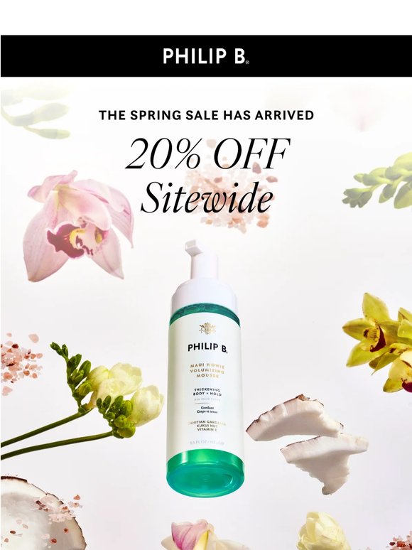 The Spring SALE Starts Now