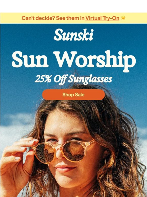 Aviators, Rounds, Cat-Eyes: All 25% Off ☀️