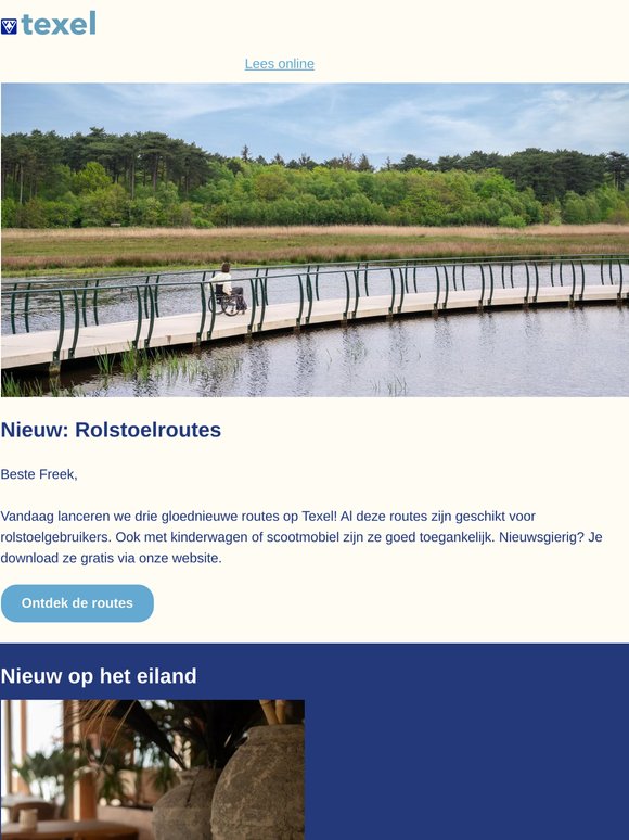 Nieuw: drie Rolstoelroutes!