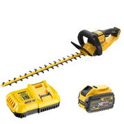 Dewalt DCMHT573X1 54V XR FLEXVOLT Brushless 65cm Hedge Trimmer, 1x 9.0Ah FLEXVOLT Battery & Charger