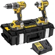 Dewalt DCK266P2 2 Piece 18V XR Brushless Power Tool Kit, 2x 5.0Ah Batteries, Charger & Case
