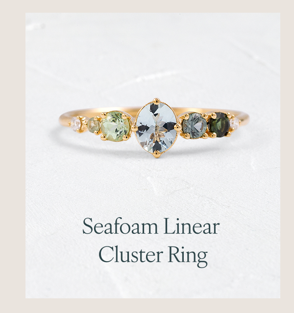 Seafoam Linear Cluster Ring
