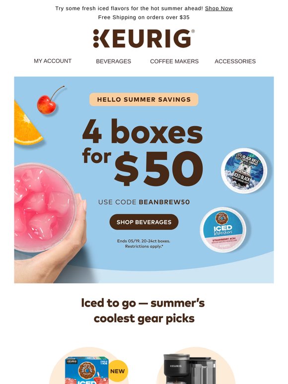 4 For $50 🍉 Hello, Summer Savings
