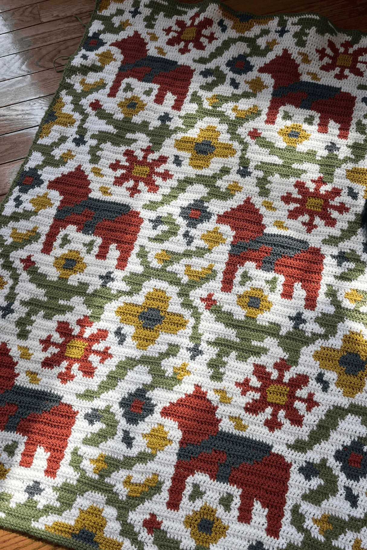 Image of Crochet Kit - Dala Horse Blanket