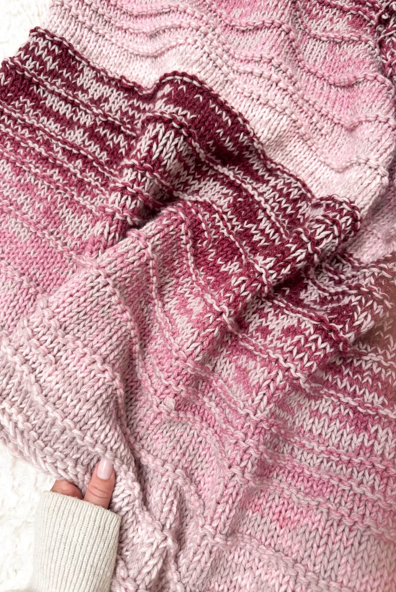 Image of Knit Kit -Sugar Plum Throw