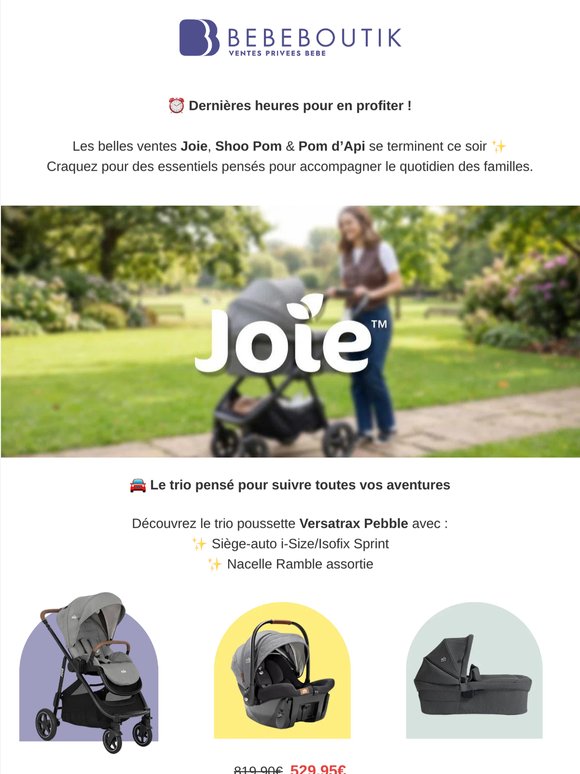 ✨ Dernier appel : JOIE, SHOO POM & POM D'API