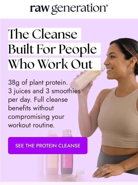 A different kind of cleanse, built for people who work out