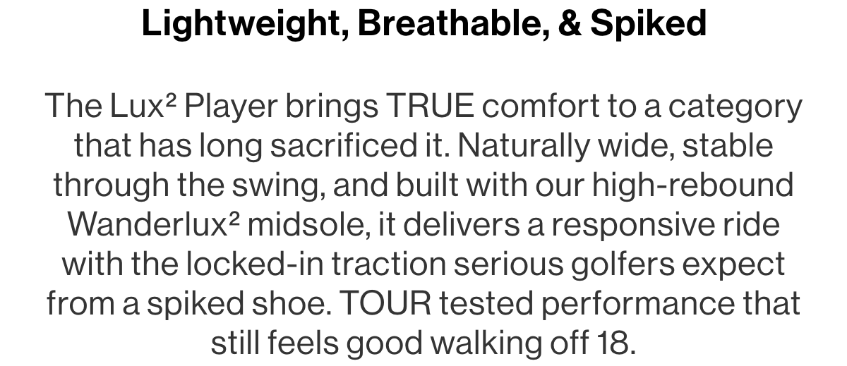 Lightweight, breathable, and spiked.