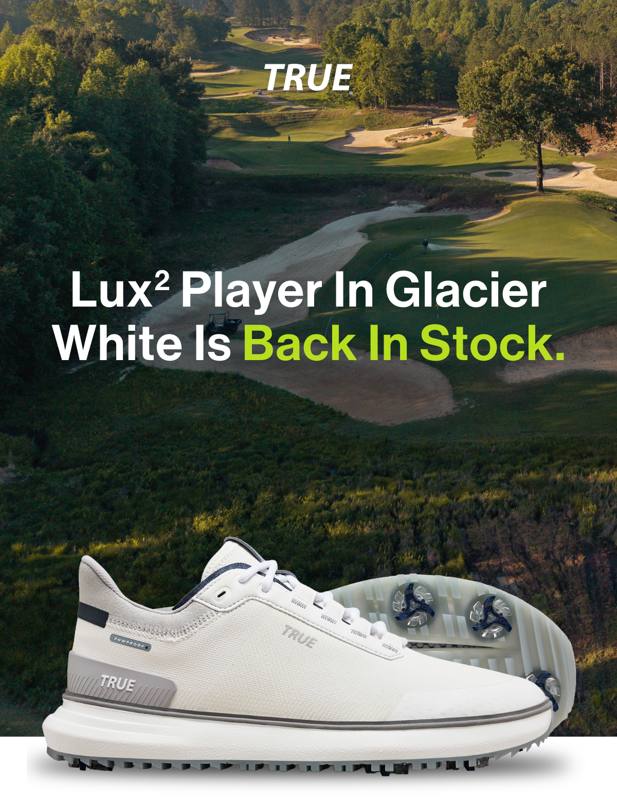 Lux2 Player in Glacier White is back in stock.