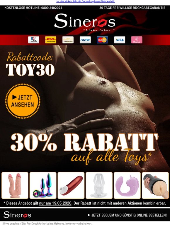 ‼️ Nur heute: 30% Rabatt auf alle Toys!