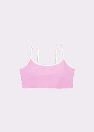 Soft Strap Sports Bra Pink