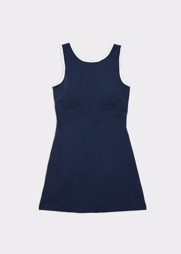 Soft Court Dress Navy