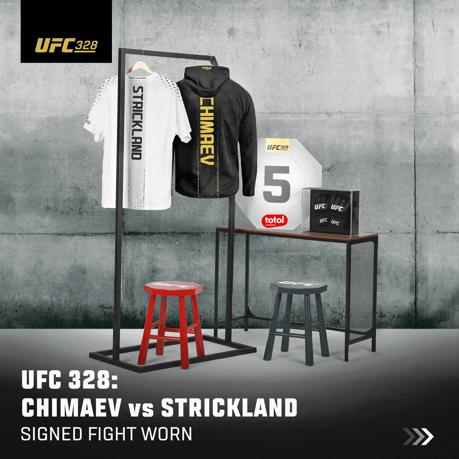 UFC 328 Auction Highlights
