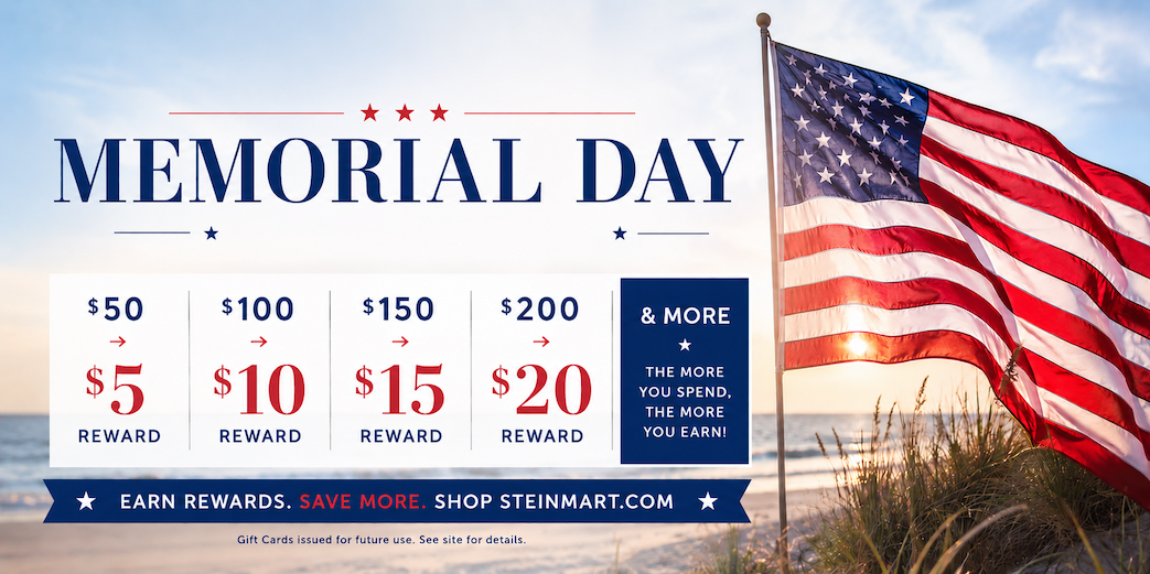 Shop Memorial Day Bonus Event at Steinmart.com