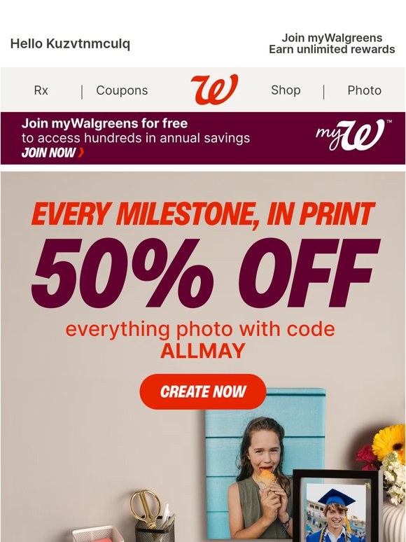 Celebrate the Grad: 50% Off Everything Photo + 6 FREE Cards