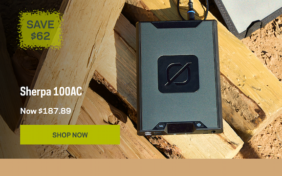 25% Off Sherpa 100AC