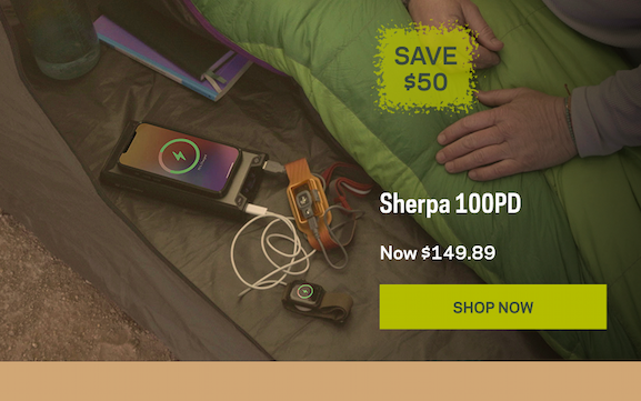 Sherpa 100PD: 25% OFF