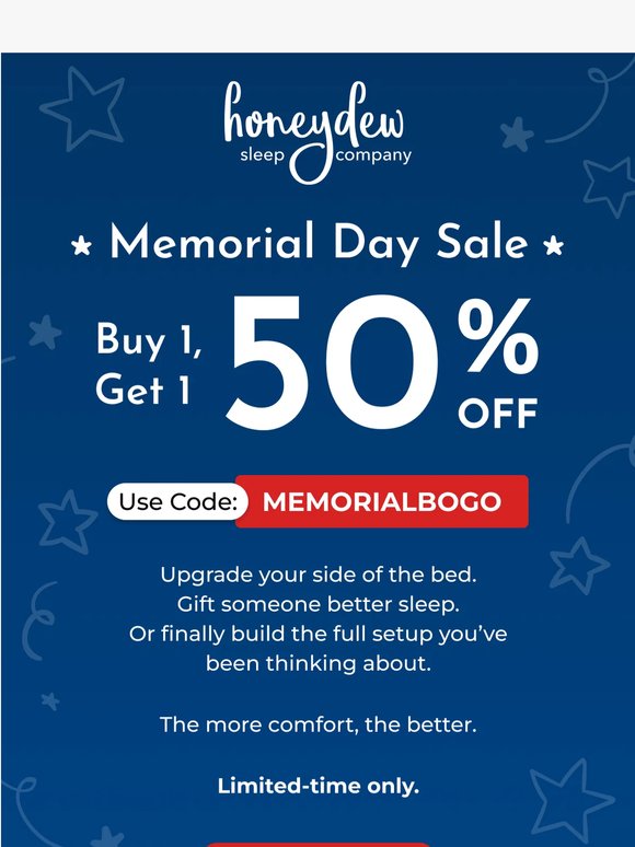 Memorial Day Starts Now