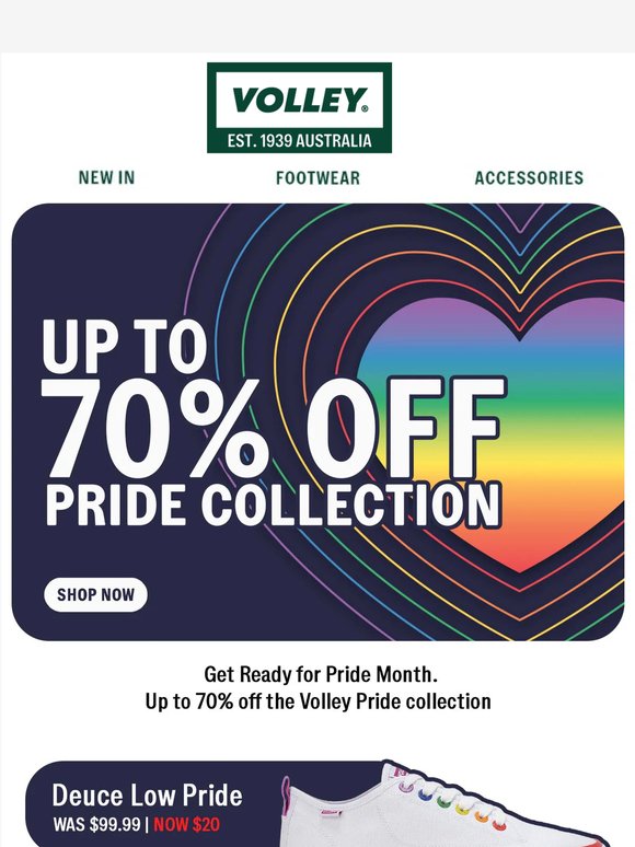 Up to 70% off Pride 🌈