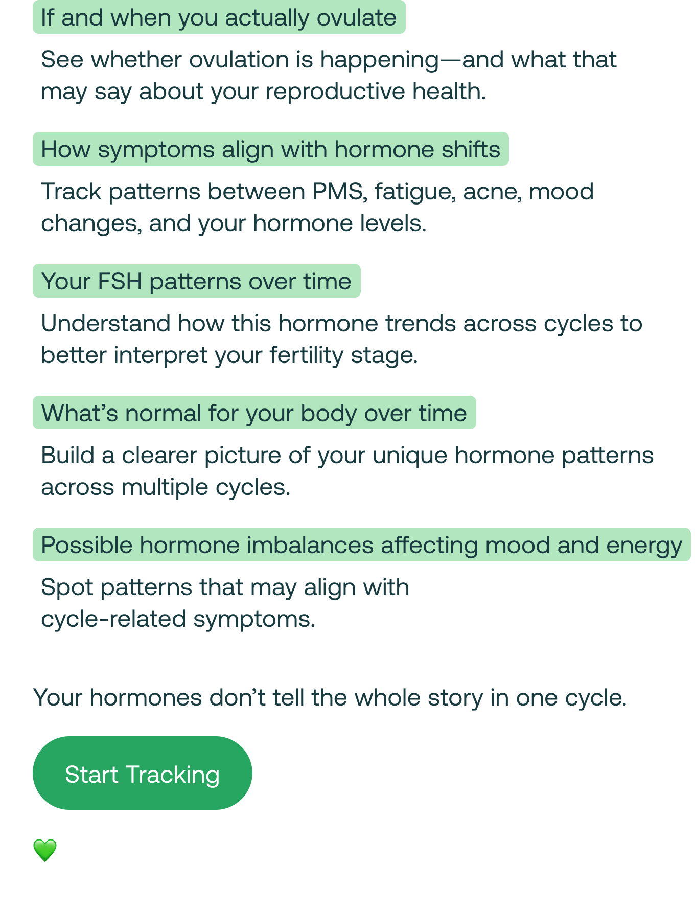 Start Tracking 