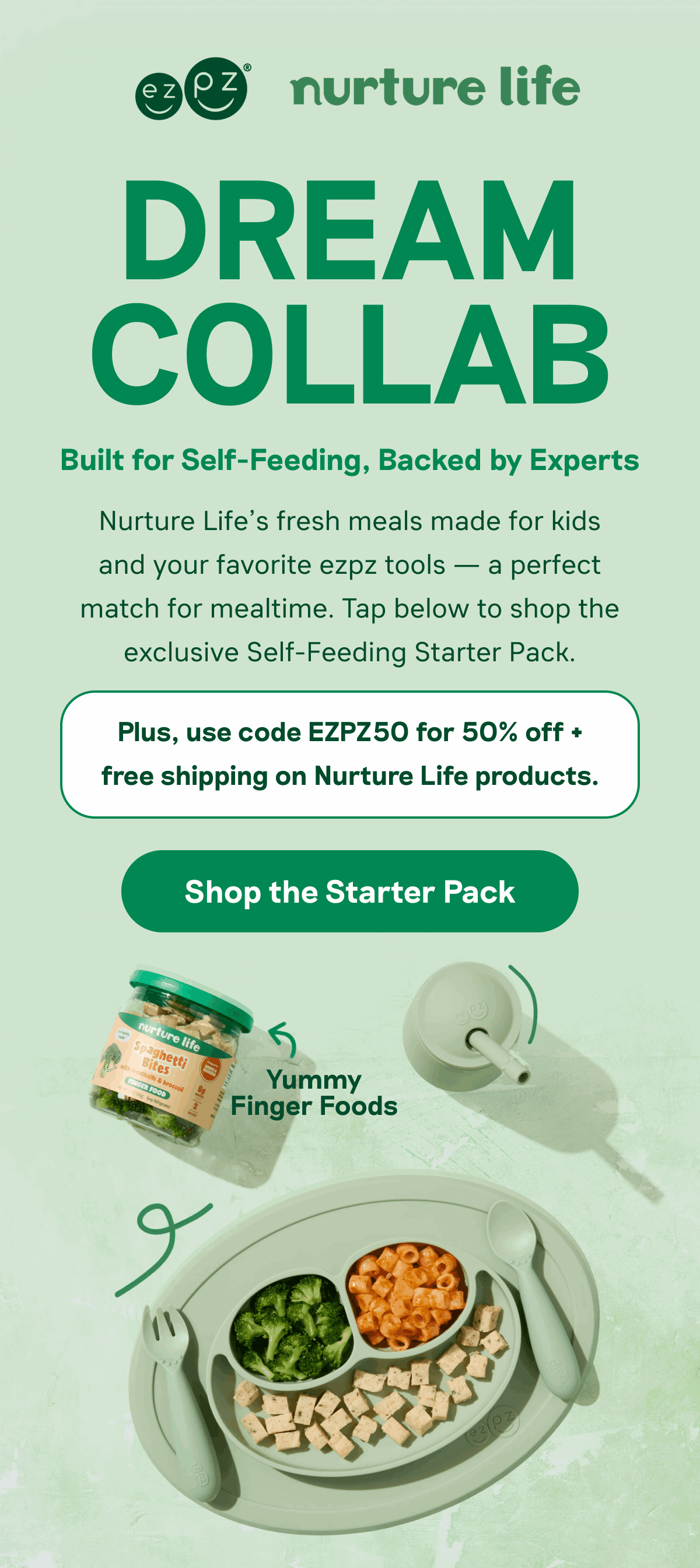 ezpz just partnered with Nurture Life!